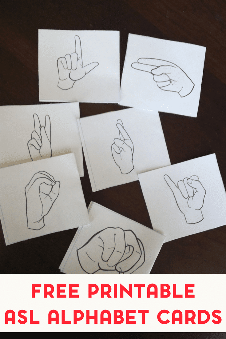 Free American Sign Language Flash Cards