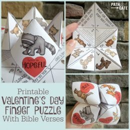 FREE Valentine's Day Scripture Cootie Catcher