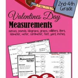 Free Valentine's Day Measurement Worksheets