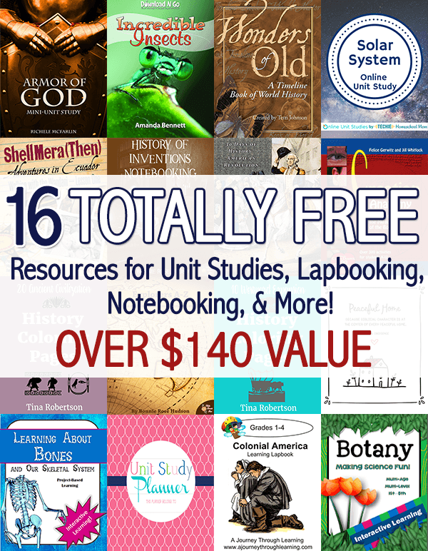 Free Homeschool Unit Study Bundle - $140+ Value! (ENDS SOON!)