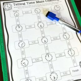 Free Telling Time Mazes