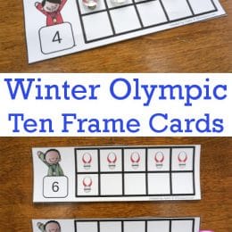 Free Olympic Ten Frame Cards