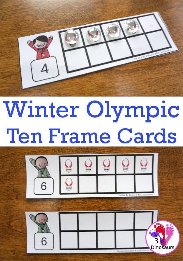 Free Olympic Ten Frame Cards