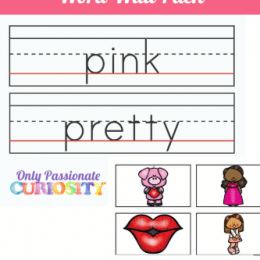 Free Valentine's Day Adjective Word Wall Printables