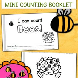 FREE I Can Count Bees Mini-Book