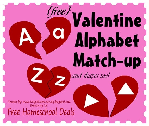 Valentine Alphabet Match Game