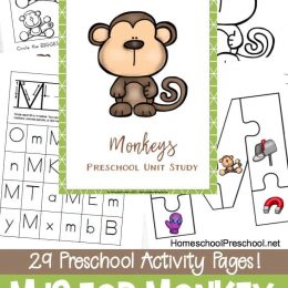 Free Monkey Preschool Printables