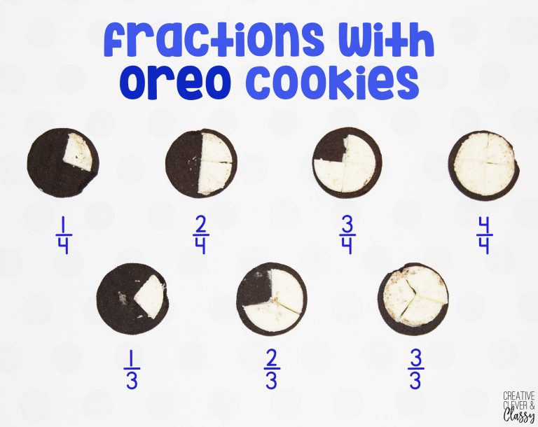 Free Oreo Fraction Mats