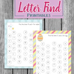 Free Easter Letter Find Worksheets