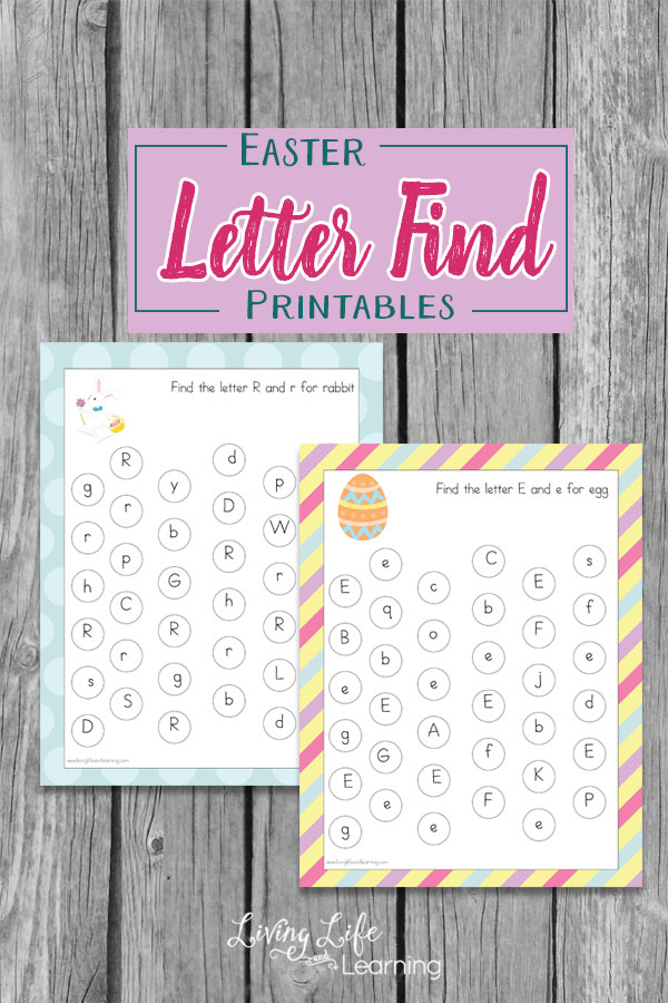 Free Easter Letter Find Worksheets