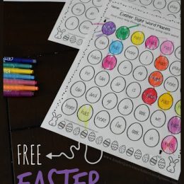 Free Easter Sight Word Mazes