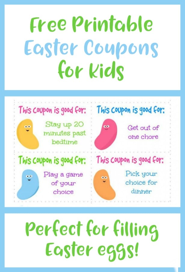 Free Easter Coupon Printables for Kids