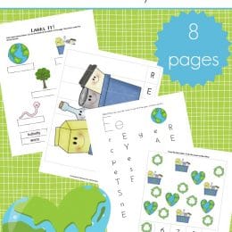 Free Earth Day Preschool Learning Pack