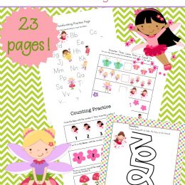 Free Spring Fairies Preschool Pack