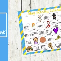 Free May Preschool Activity Calendar