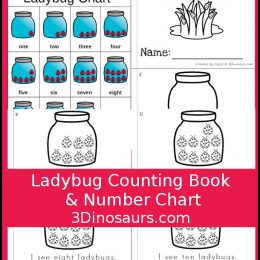 Free Ladybug Counting Book & Number Chart