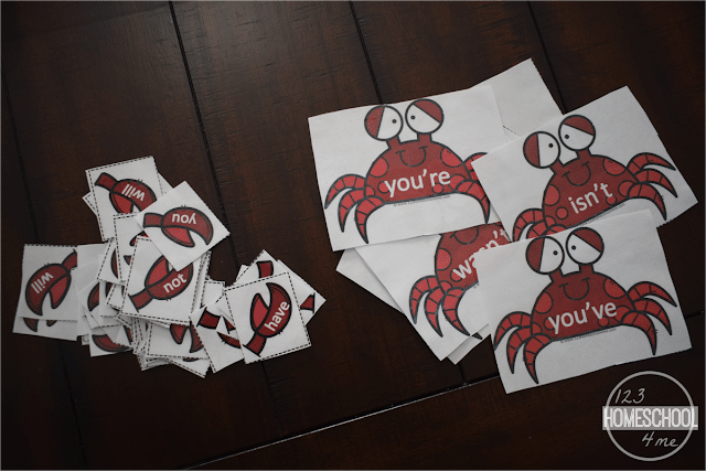 Free Crab Contractions Printables