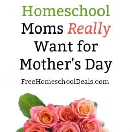 What Homeschool Moms Really Want for Mother's Day