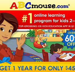 ABC Mouse 1 Year Membership Only $45 - Limited Time! (63% Off!)