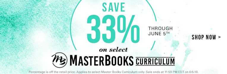 33% Off Master Books Curriculum