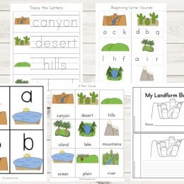 Free Landforms Printable Pack (76 Pages!)