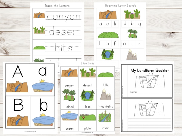 Free Landforms Printable Pack (76 Pages!)