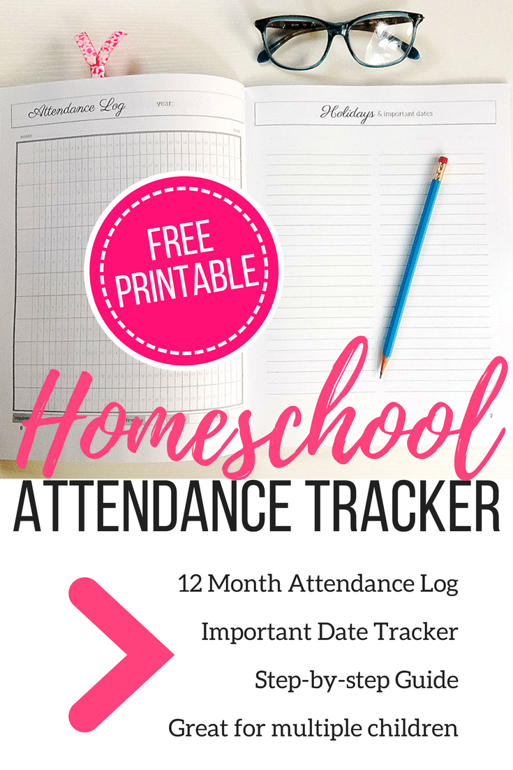 Free Homeschool Attendance Tracker Printable