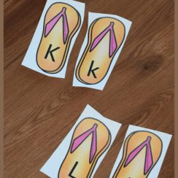 FREE FLIP FLOP ALPHABET MATCHING SET (Instant Download)