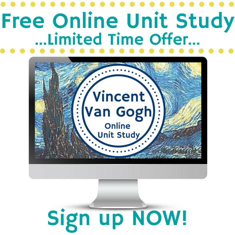 Free Vincent Van Gogh Online Unit Study