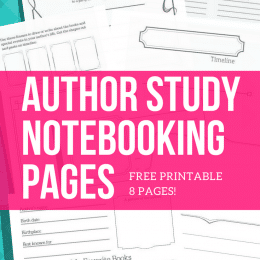 Free Author Study Notebooking Pages