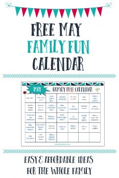 Free May Family Fun Calendar