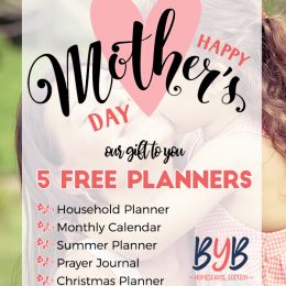 Special Mother's Day Freebie Pack - 5 Planners!