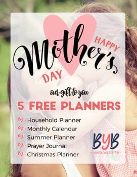 Special Mother's Day Freebie Pack - 5 Planners!