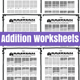 Free Addition Worksheets with Hundreds Frames