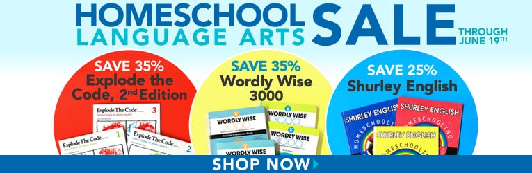 Homeschool Language Arts Sale - Explode the Code, Shurley English, & Wordly Wise