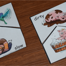 Free Animal Antonyms Puzzles