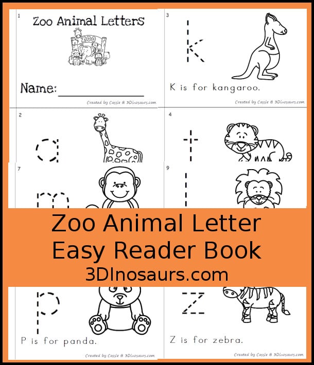 Free Zoo Animal ABC Easy Reader