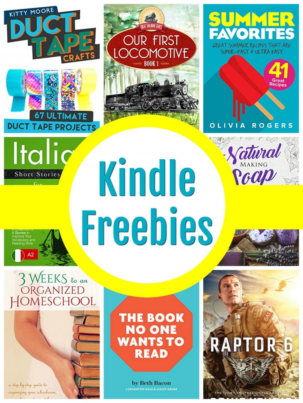 14 Kindle Freebies: Duct Tape Crafts, 3 Weeks to An Organized Homeschool, & More!