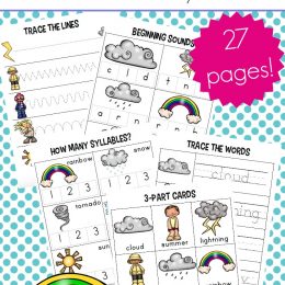 Free Preschool Weather Worksheets