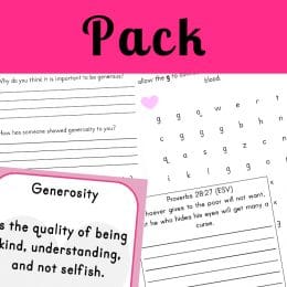 Free Generosity Printable Pack