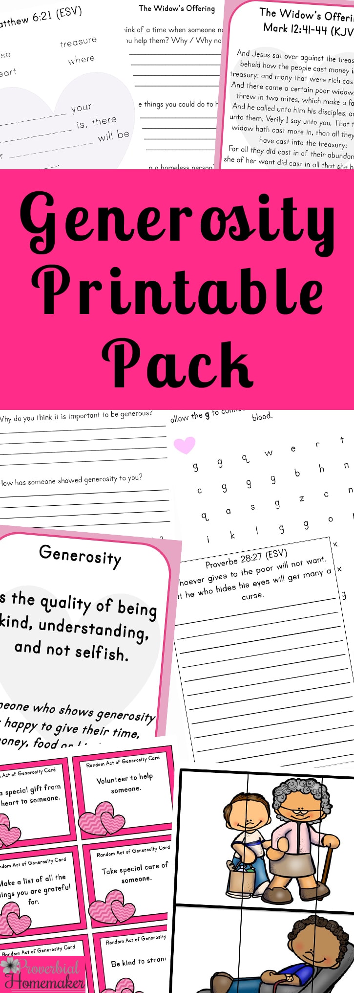 Free Generosity Printable Pack