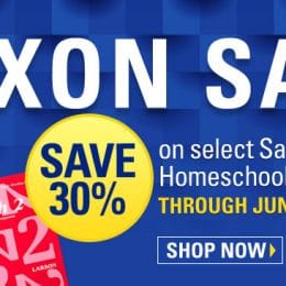 30% Off Saxon Math Curriculum