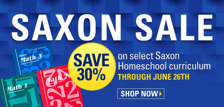 30% Off Saxon Math Curriculum