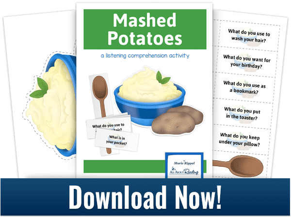 Free Mashed Potatoes Listening Comprehension Game