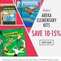 Abeka Elementary Homeschool Kit Sale - 10-15% Off!