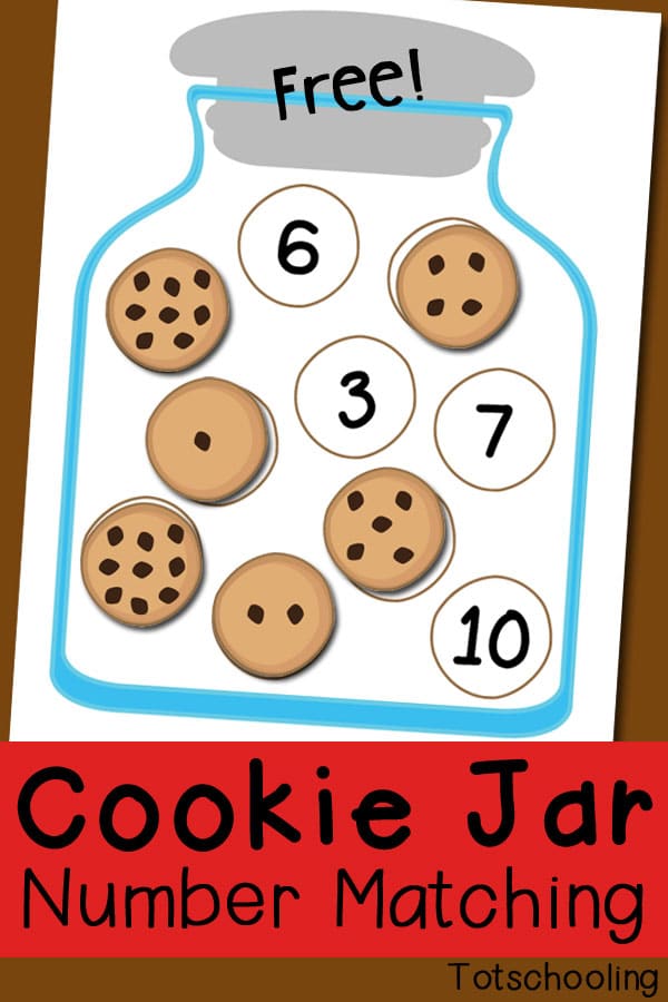 FREE Cookie Jar Number Match