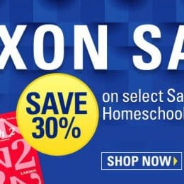 30% Off Saxon Math Curriculum