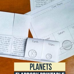 Free Printable Planet Flapbook