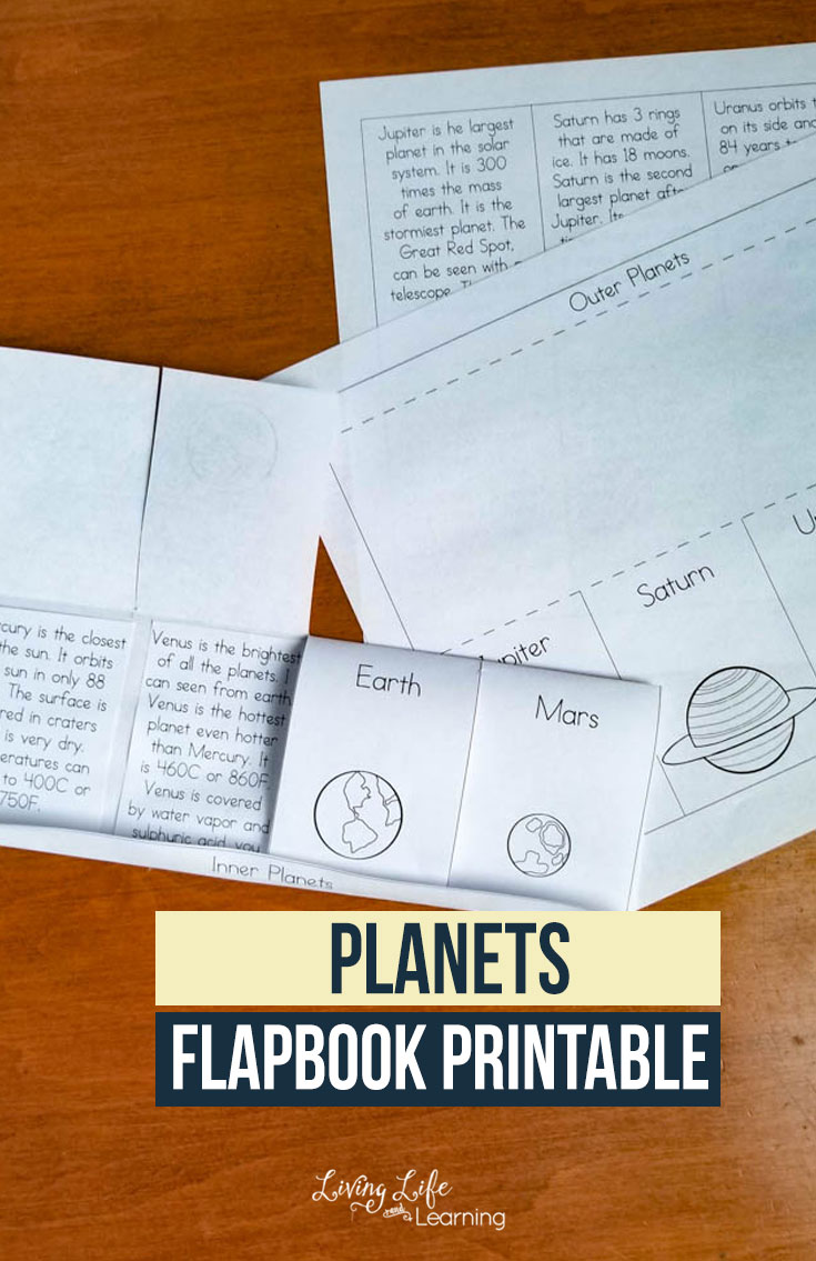 Free Printable Planet Flapbook