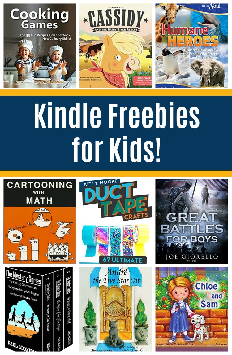 17 Free Kindle Books for Kids: Cartooning with Math, Duct Tape Crafts, & More!